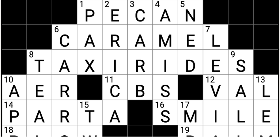 food with a national holiday crossword