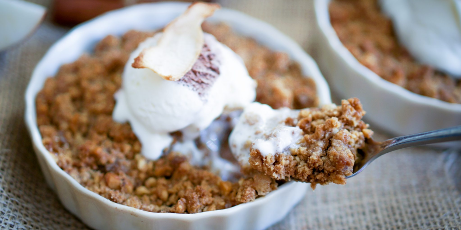 healthy apple crisp