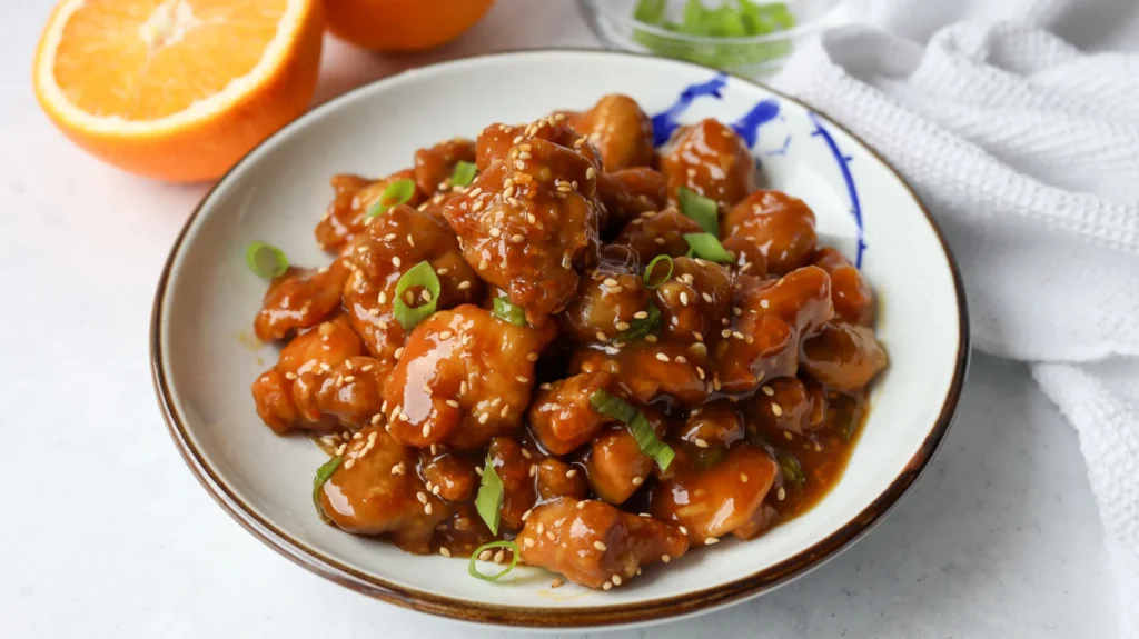 healthy orange chicken
