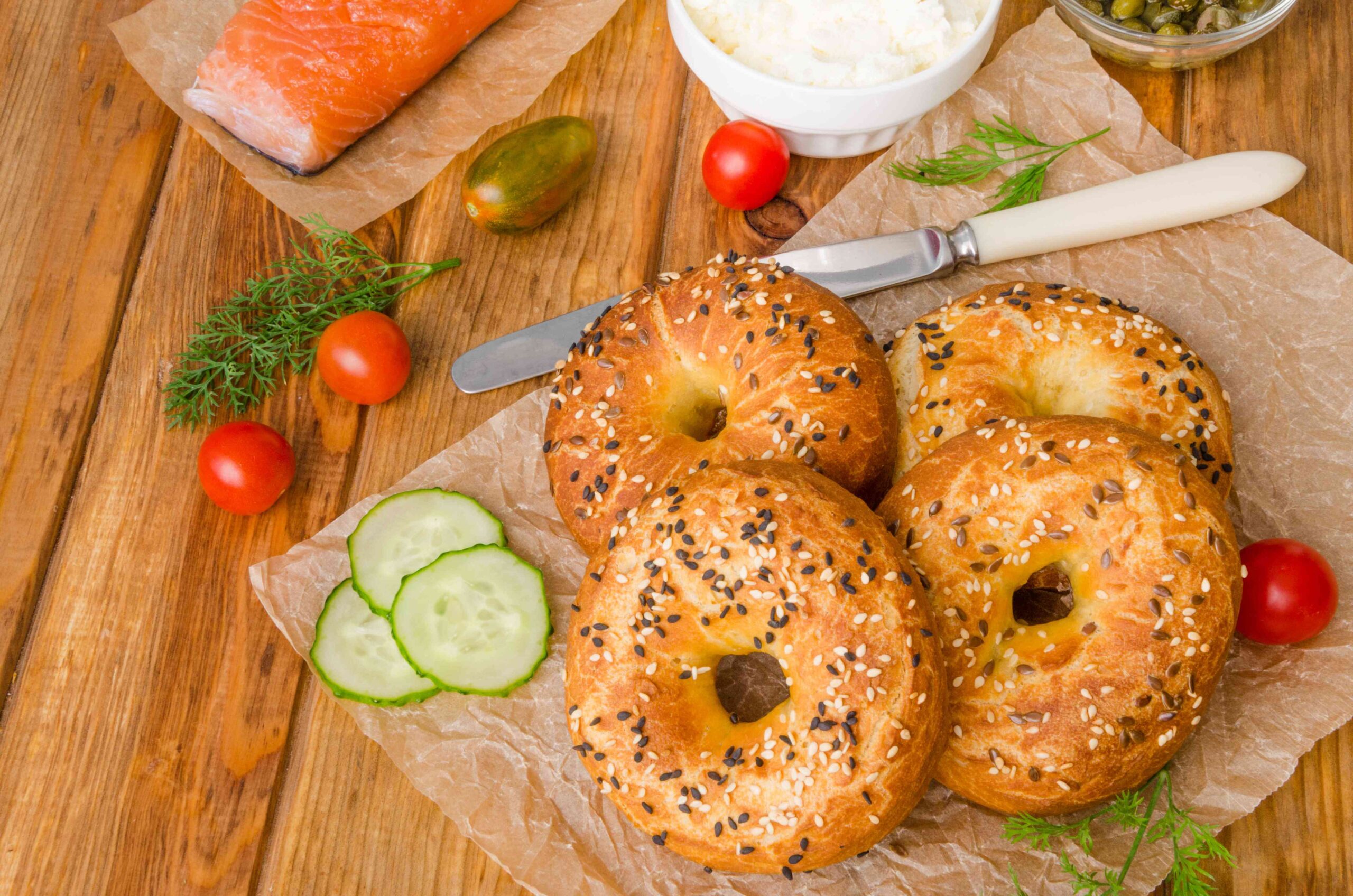 healthy bagels